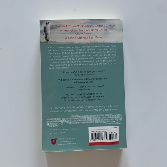 “Atonement” - a novel by Ian McEwan- VGUC - Picture 4 of 4